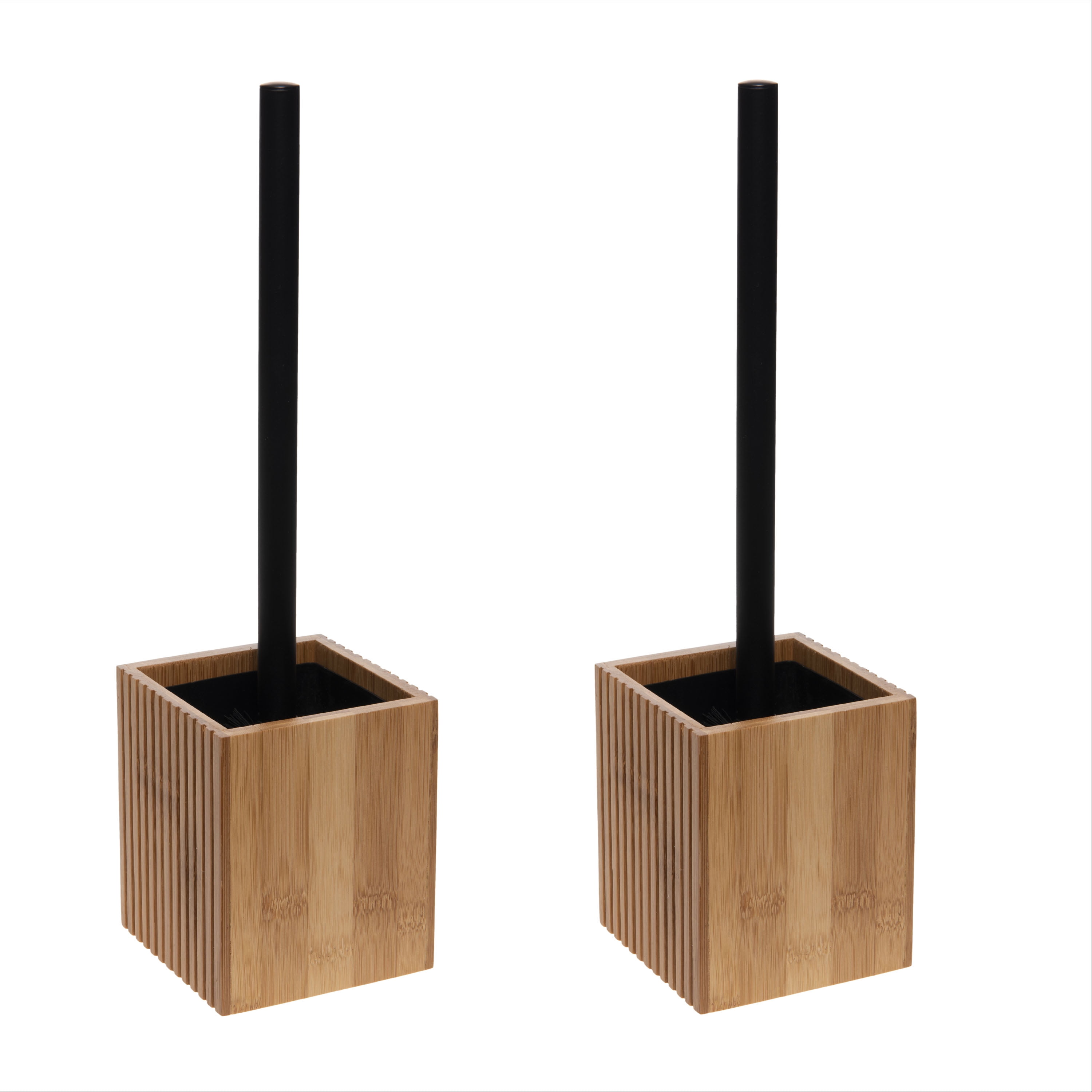 Small Square Oslo Bamboo Toilet Brush