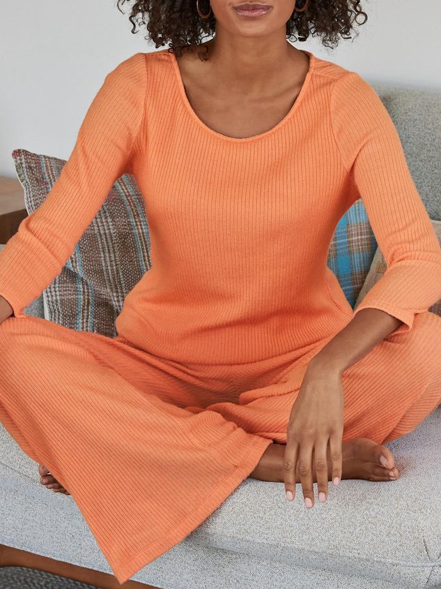 Halloween Crew Neck Jersey Casual Two-Piece Set