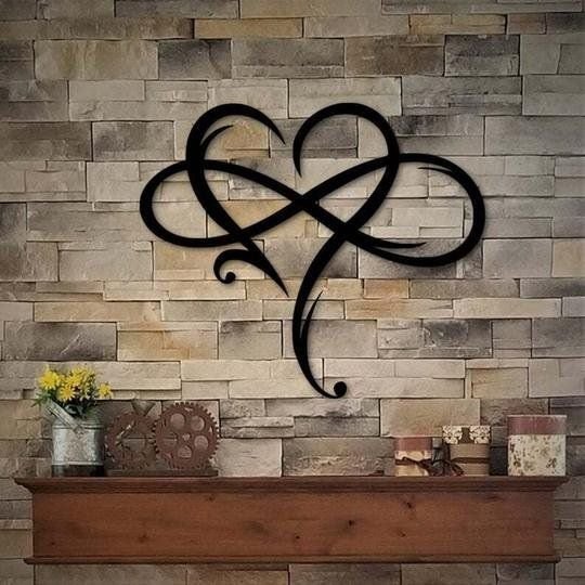 SUMMER HOT SALE - 49% OFFInfinity heart - Steel wall decor Metal Wall art-Buy 2 free shipping