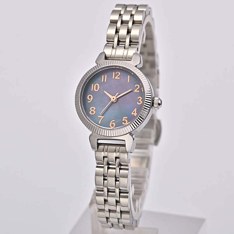 Fashionable and simple small dial ladies temperament watch small girls quartz watch classic round shape