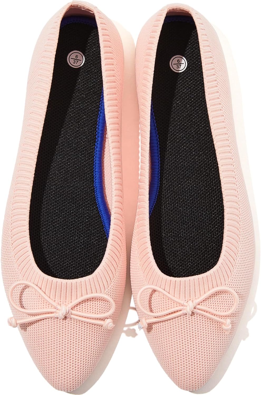 Women's Flats Black Flats Shoes Pointed Toe Ballet Flats Comfortable Bow Girls Flats Dressy