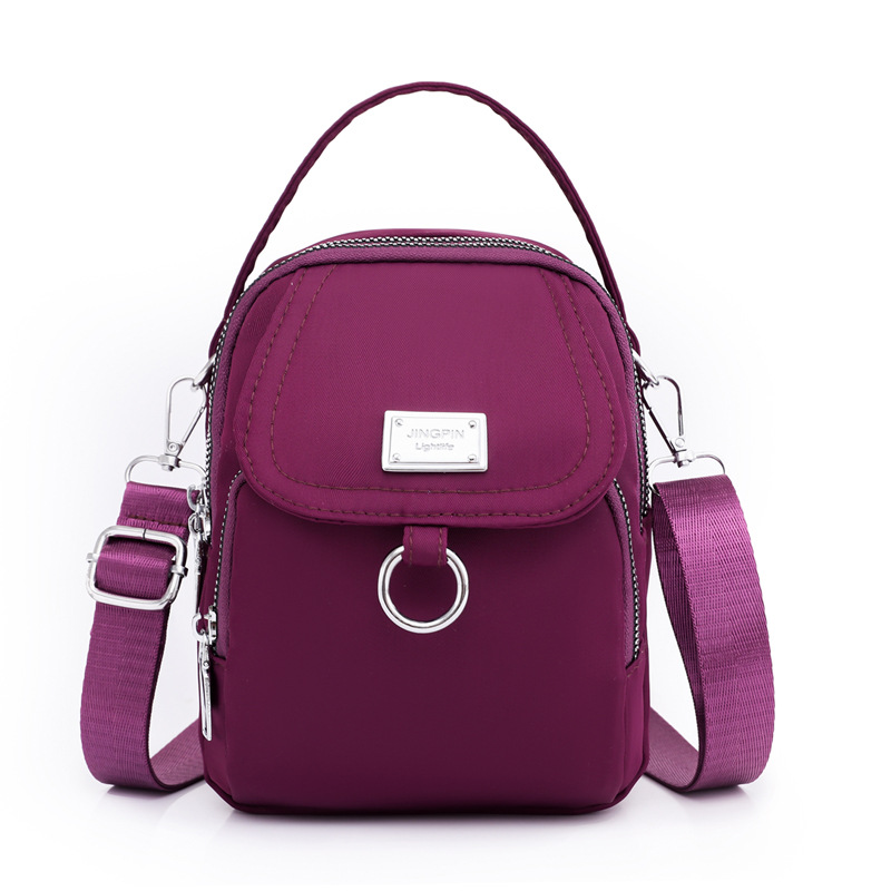 Fashionable shoulder bag purple