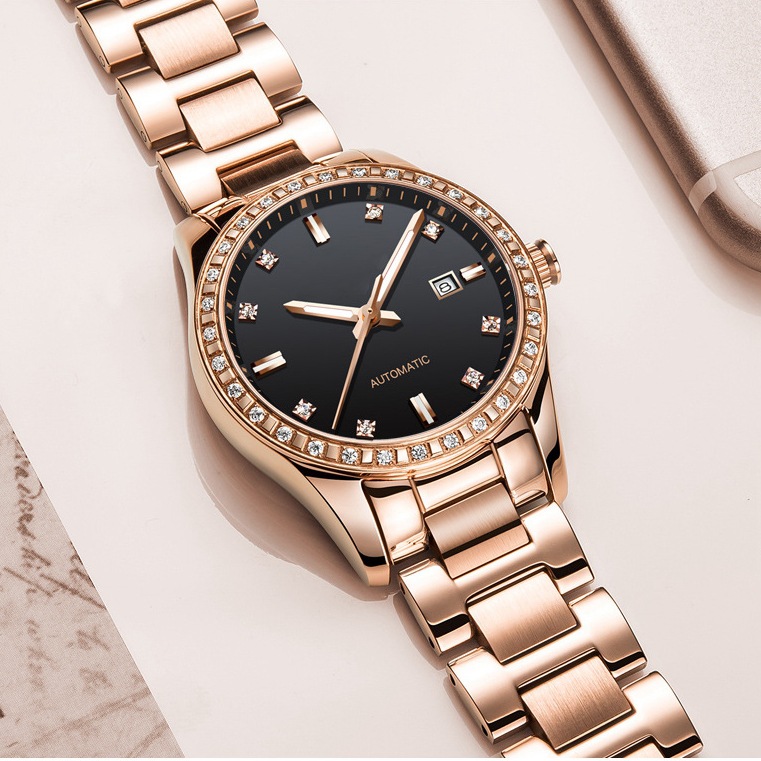 Watch women's non-mechanical watch fashion model 2020 new simple rose gold temperament women's watch