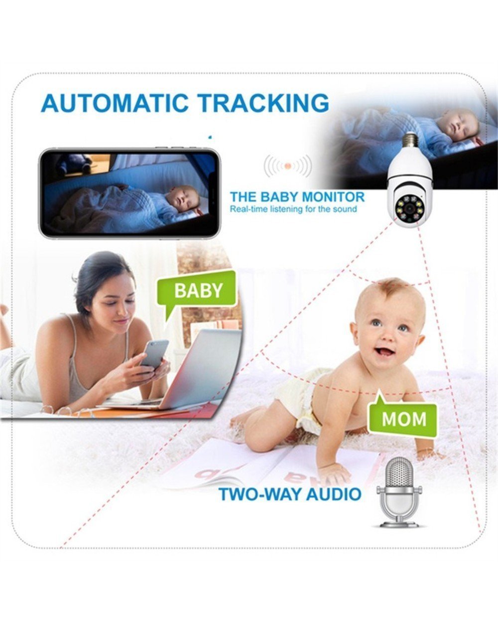 SUMMER HOT SALE - 49% OFFWireless Wifi Light Bulb Camera Security Camera