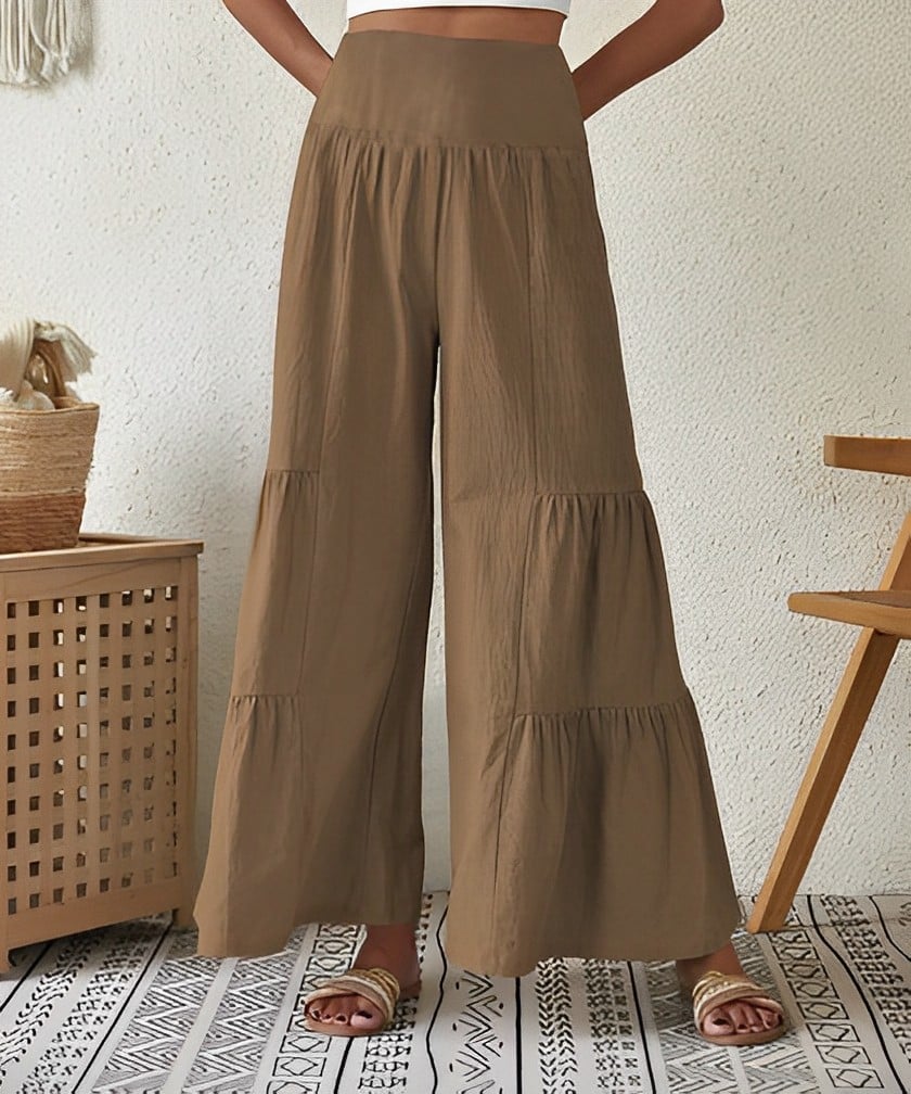 Women's Casual Layered Trousers