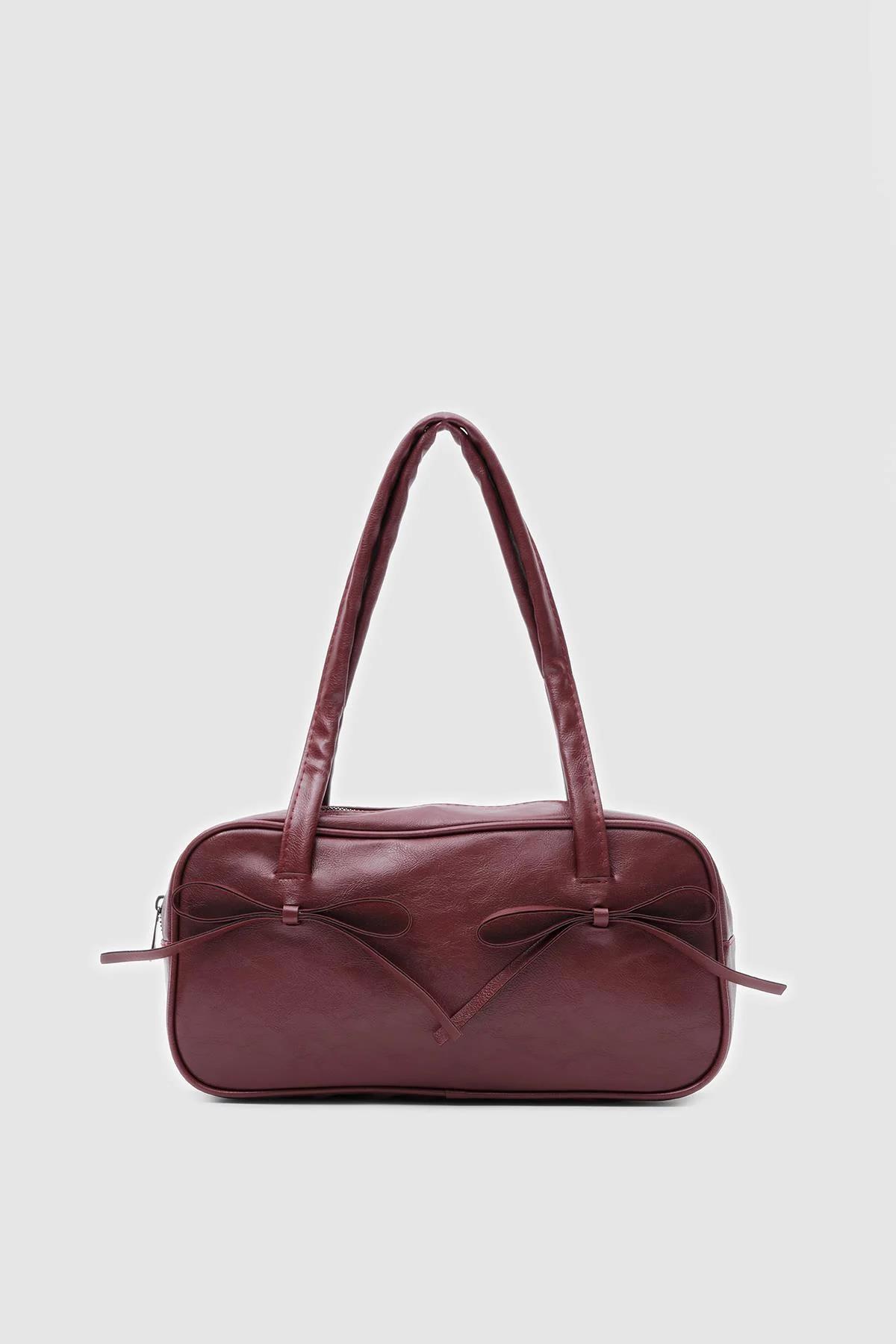 Chic Burgundy Shoulder Bag