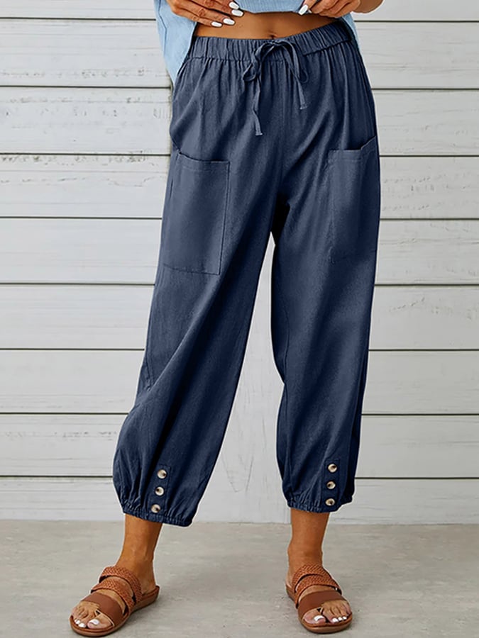 Women's Cotton Linen Casual Pant