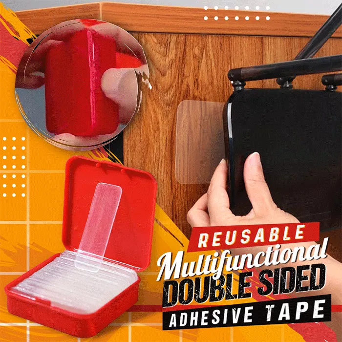 (Hot Sale - 40% OFF) Reusable Multifunctional Double Sided Adhesive Tape(60 PCS) Buy 2 Get 1 Free ( 180 PCS )