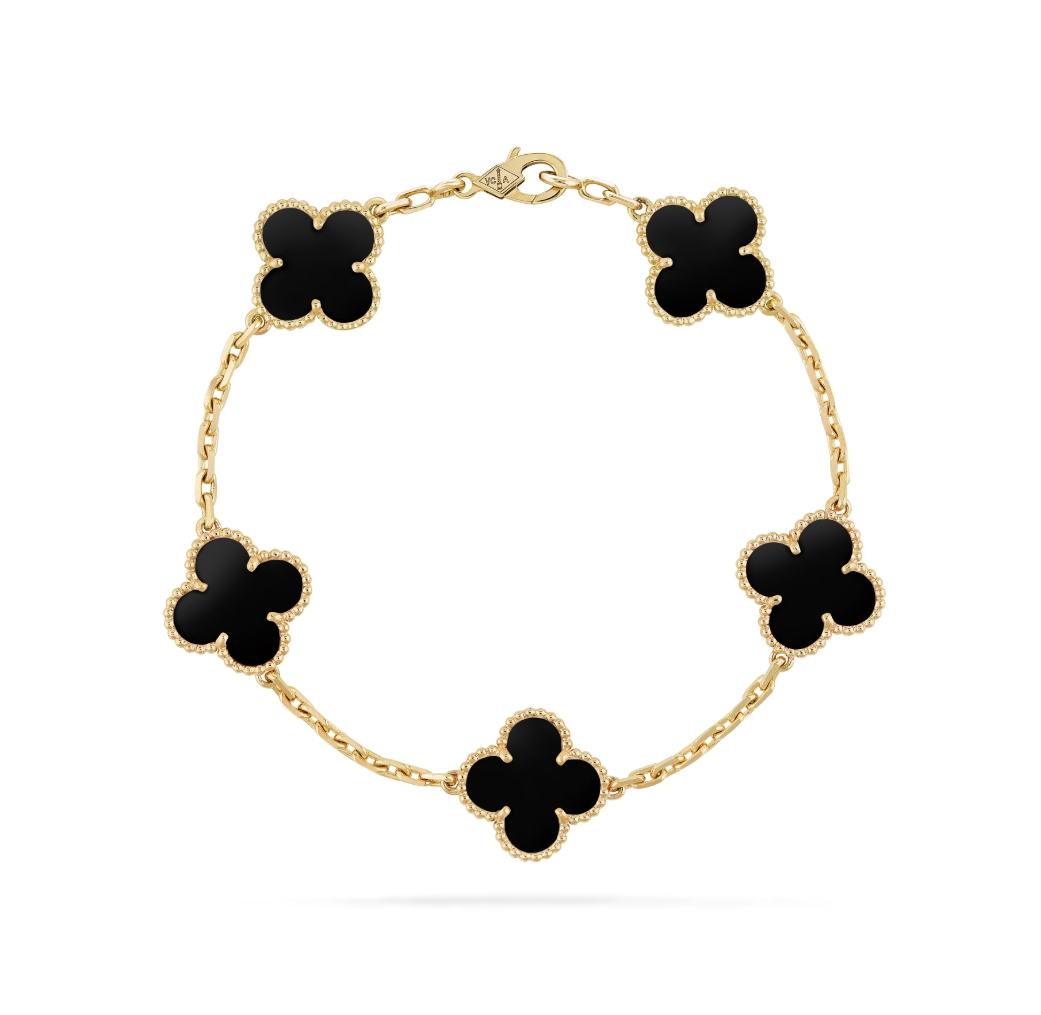 Vintage Alhambra bracelet,Onyx