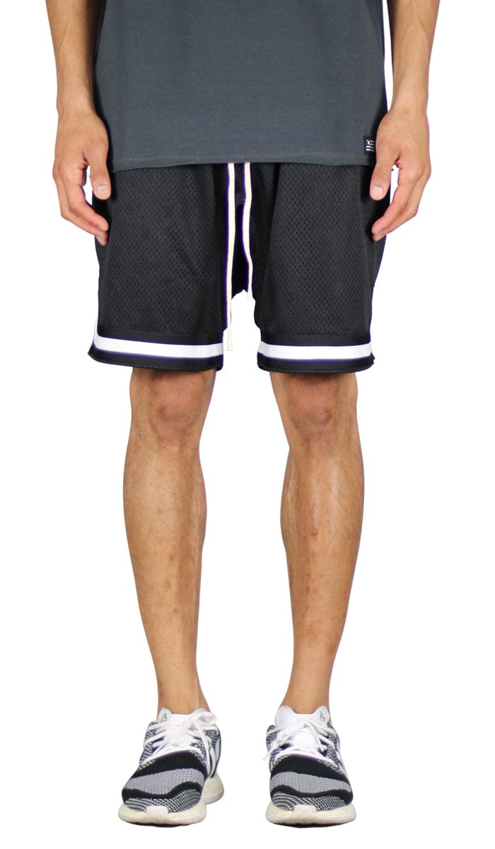 Black Mesh Shorts