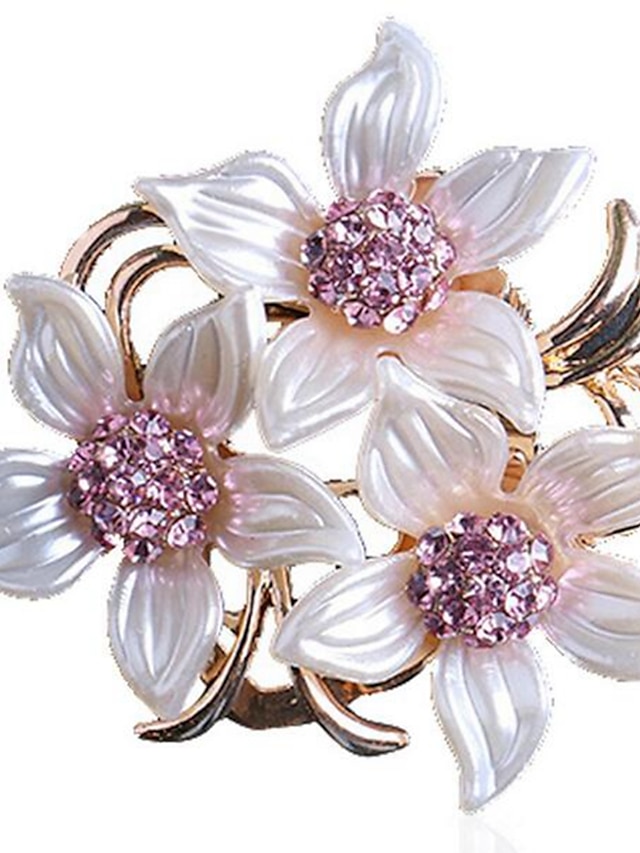 Women's Brooches Classic Flower Stylish Sweet Brooch Jewelry Gold For Street Date