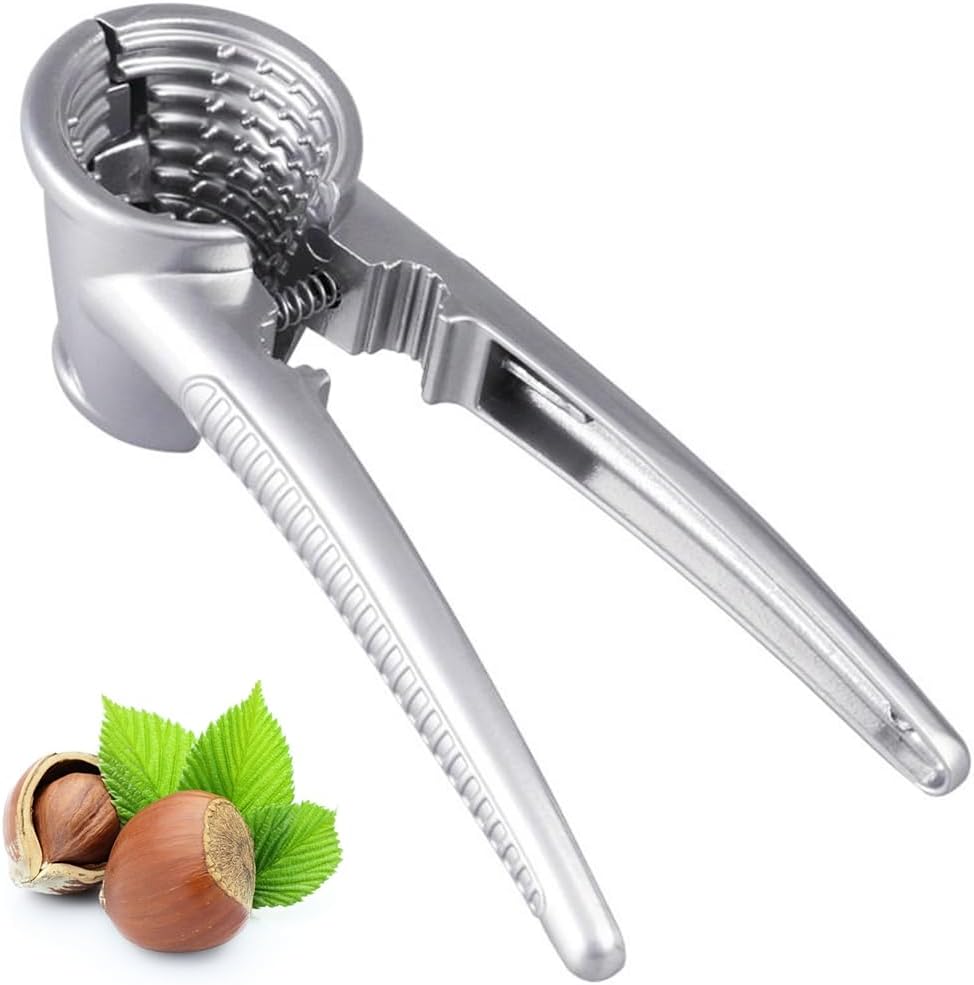 Nut Crackers Chestnut Opener Walnut Cracker Heavy Duty Shell Seafood Pecan Walnut Cracker Tool, 15,8 cm, Metal Nut Cracker Tool for All Sorts of Nuts