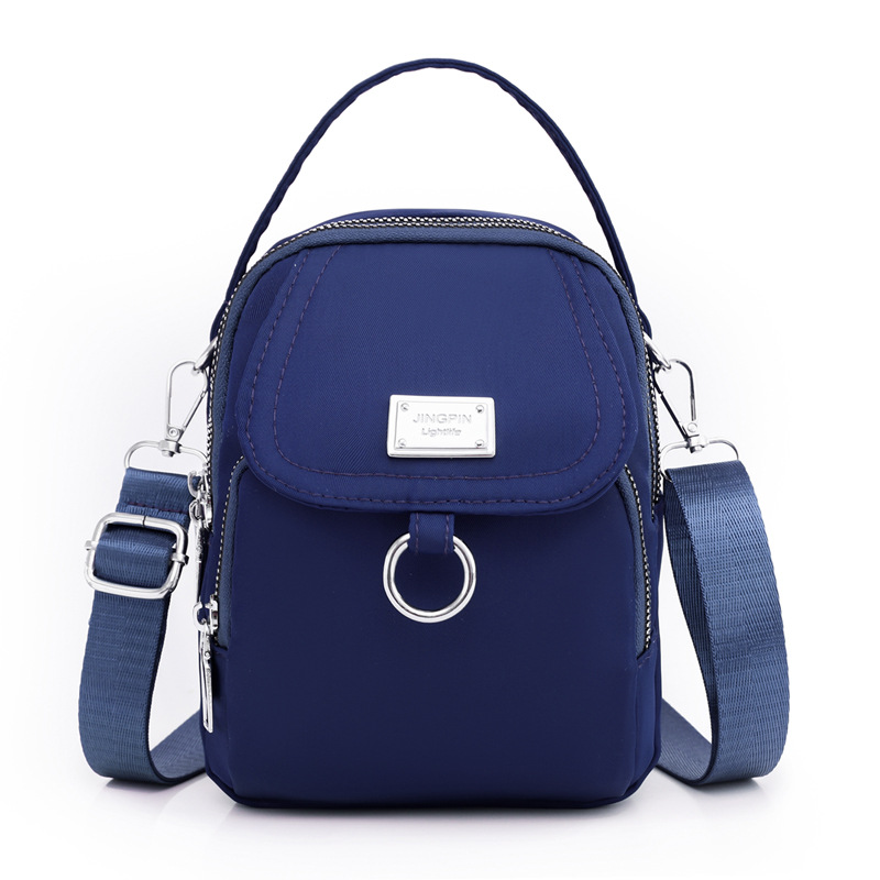 Fashionable shoulder bag dark blue