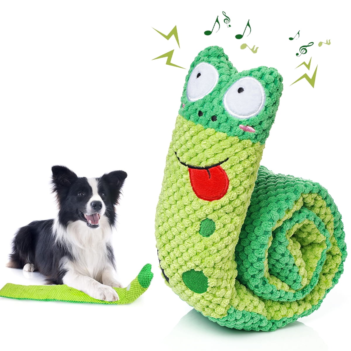 Plush dog squeak toy for large, small, medium dogs, suitable for dogs who like to chew
